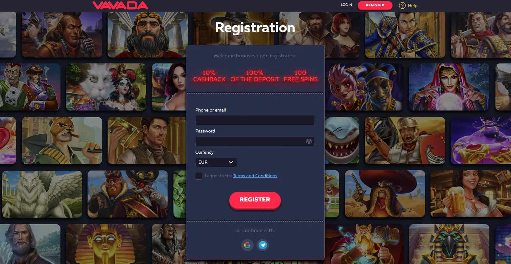 Casino Vavada – Регистрация и вход